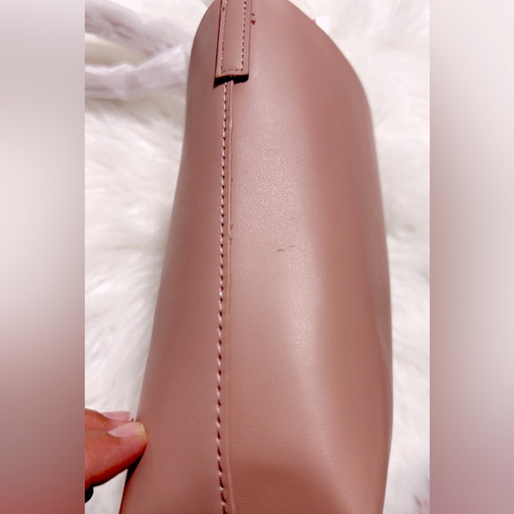 NWOT SAMARA Medium Crossbody Bag Peony/Dirty Pink. 9” X 8” Suede interior - Picture 8 of 11